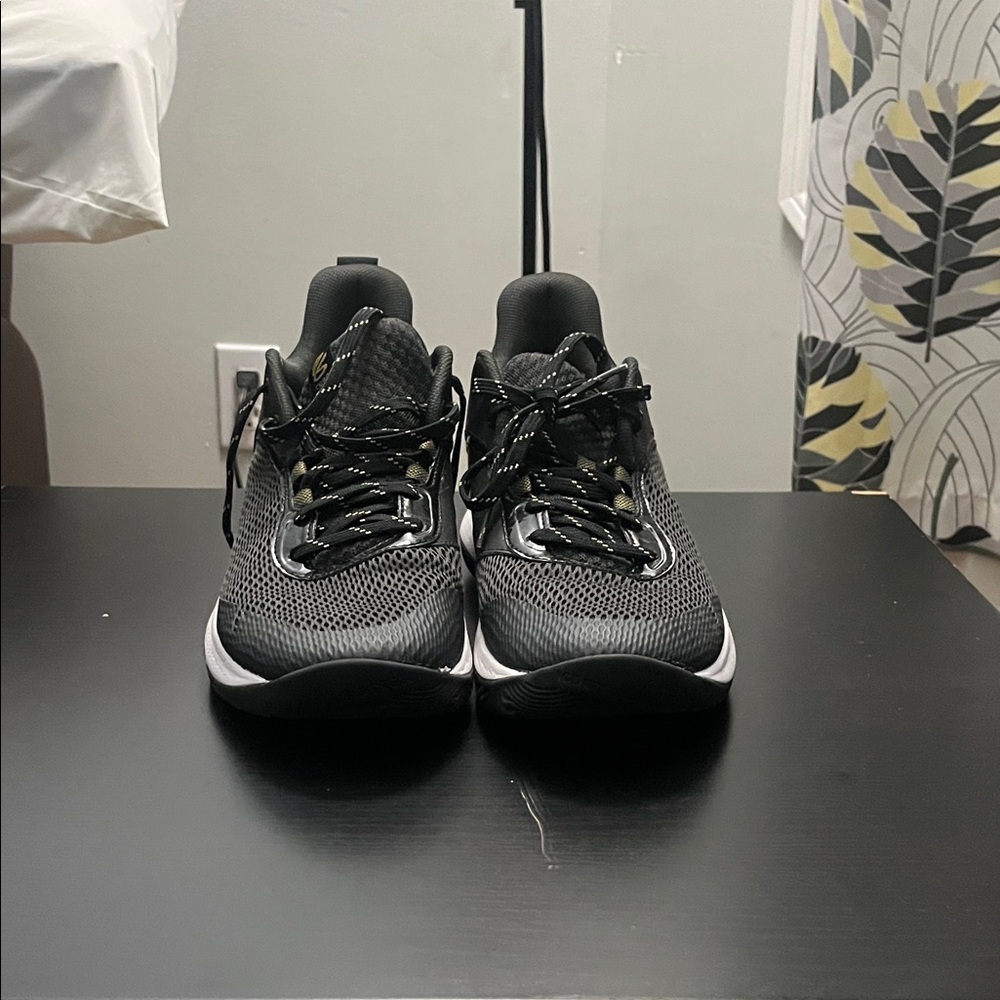 Under Armour Black and White Athletic Shoes
